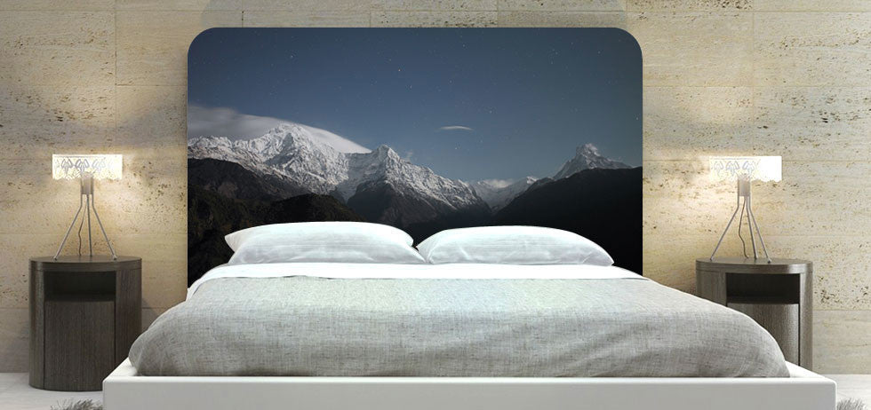 "Snow On Mountains" Headboard