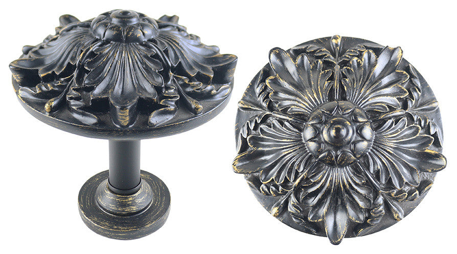 Urbanest Set of 2 Large Brittany Drapery Holdback Medallion, Burnt Gold