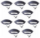 Cabinet or Drawer Bin Pull Black Iron Cup 3" W x 2" H Set of 10