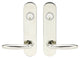Summer Lever, Tubular Entry Double Cylinder, Polished Stainless Steel