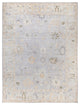 Oushak One-of-a-Kind Hand-Knotted Area Rug Light Gray, 9'2" x 11'10"
