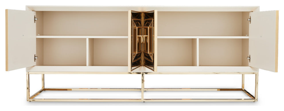 Madison Console, Glistening Gold