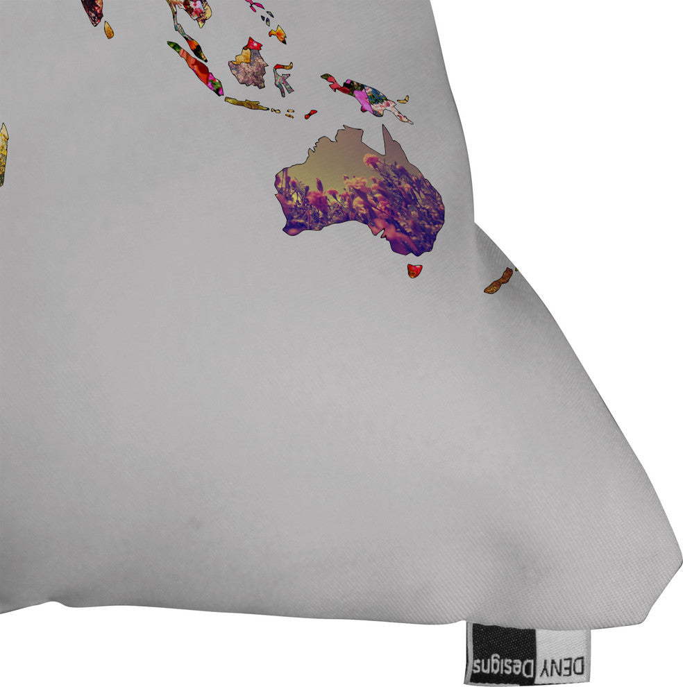 Deny Designs Bianca Green Its Your World Outdoor Throw Pillow