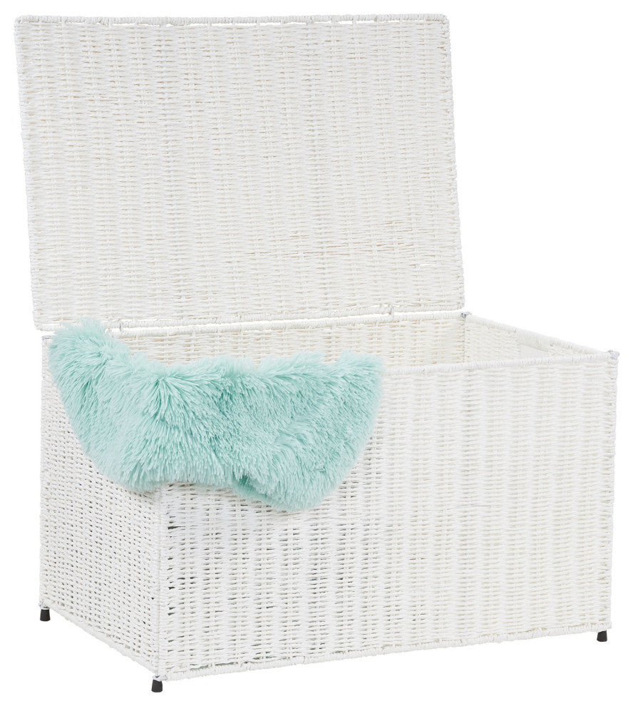 Large Woven Sturge Chest, Paper Rope, Arctic White