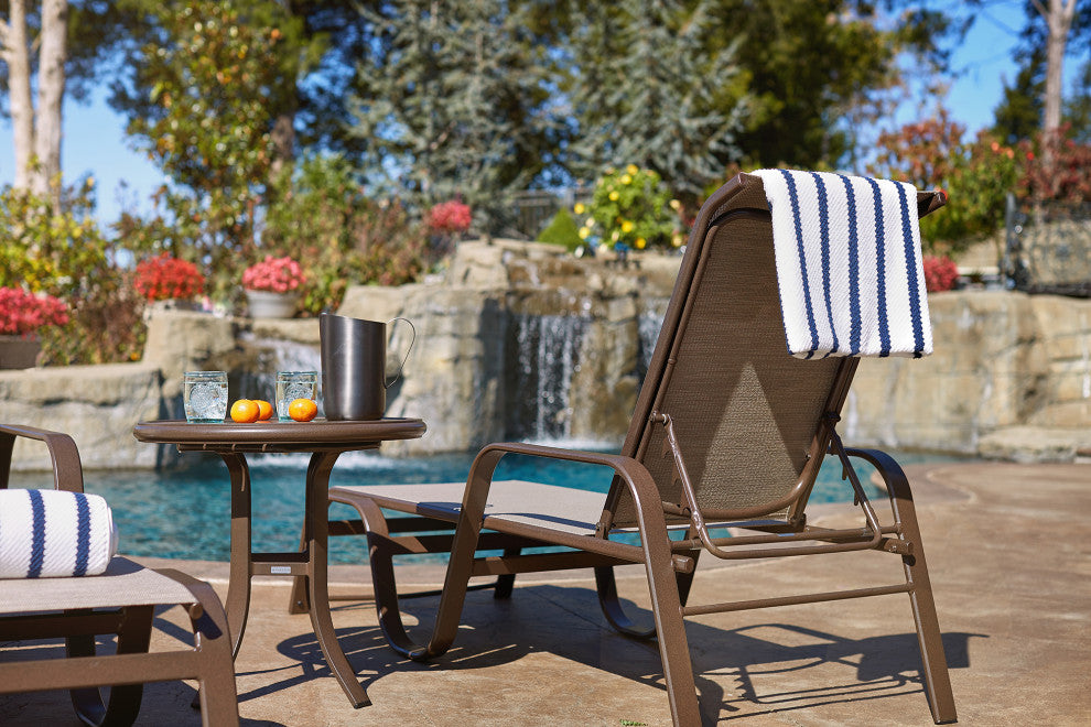 Key West Sling Stacking Adjustable Chaise