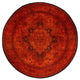 Overdyed One-of-a-Kind Hand-Knotted Area Rug Orange, 12' 1" x 12' 1"