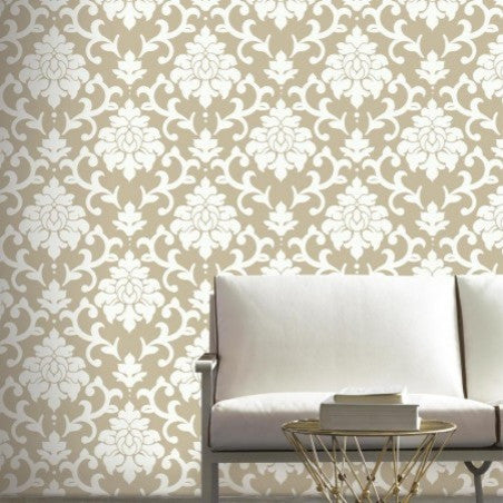 Damaks Peel and Stick Wallpaper, Gold