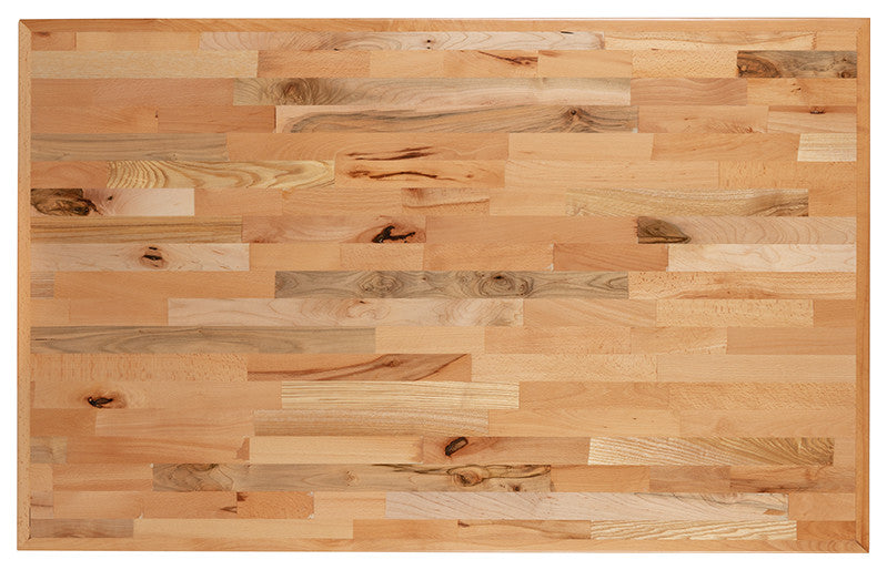 30" x 48" Rectangle Butcher Block Style Table Top