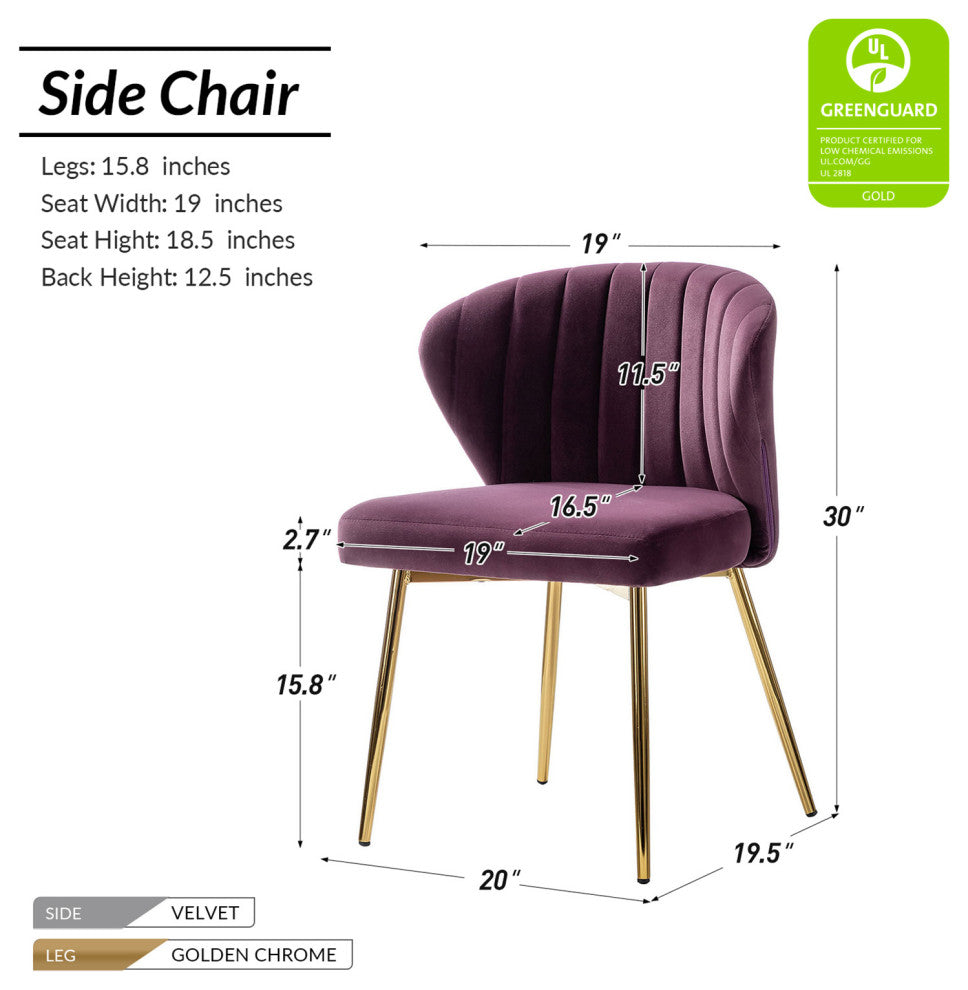 Milia Dining Chair, Purple