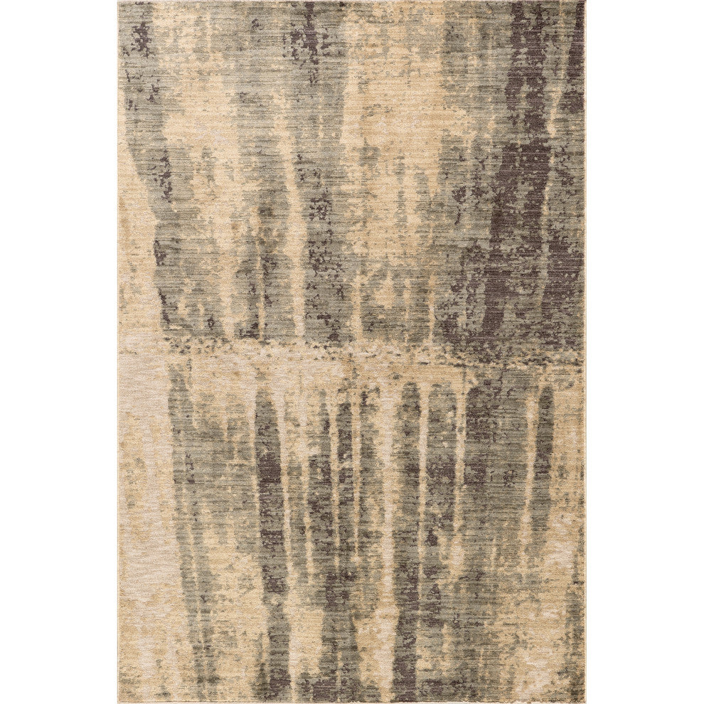 Eulalie Contemporary Abstract Area Rug, Green 2'8"x8'