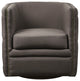 Madison Park Capstone Swivel Chair, Dark Gray