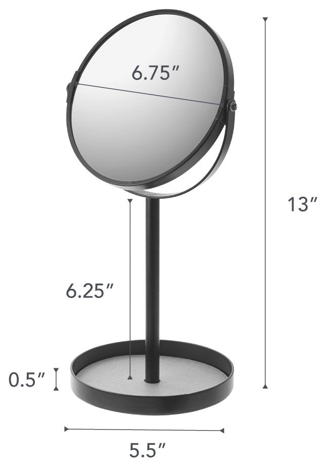Tower Standing Mirror, Black