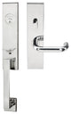 Munich Lever, Mortise Entry Handleset, RHR, Polished Stainless Steel