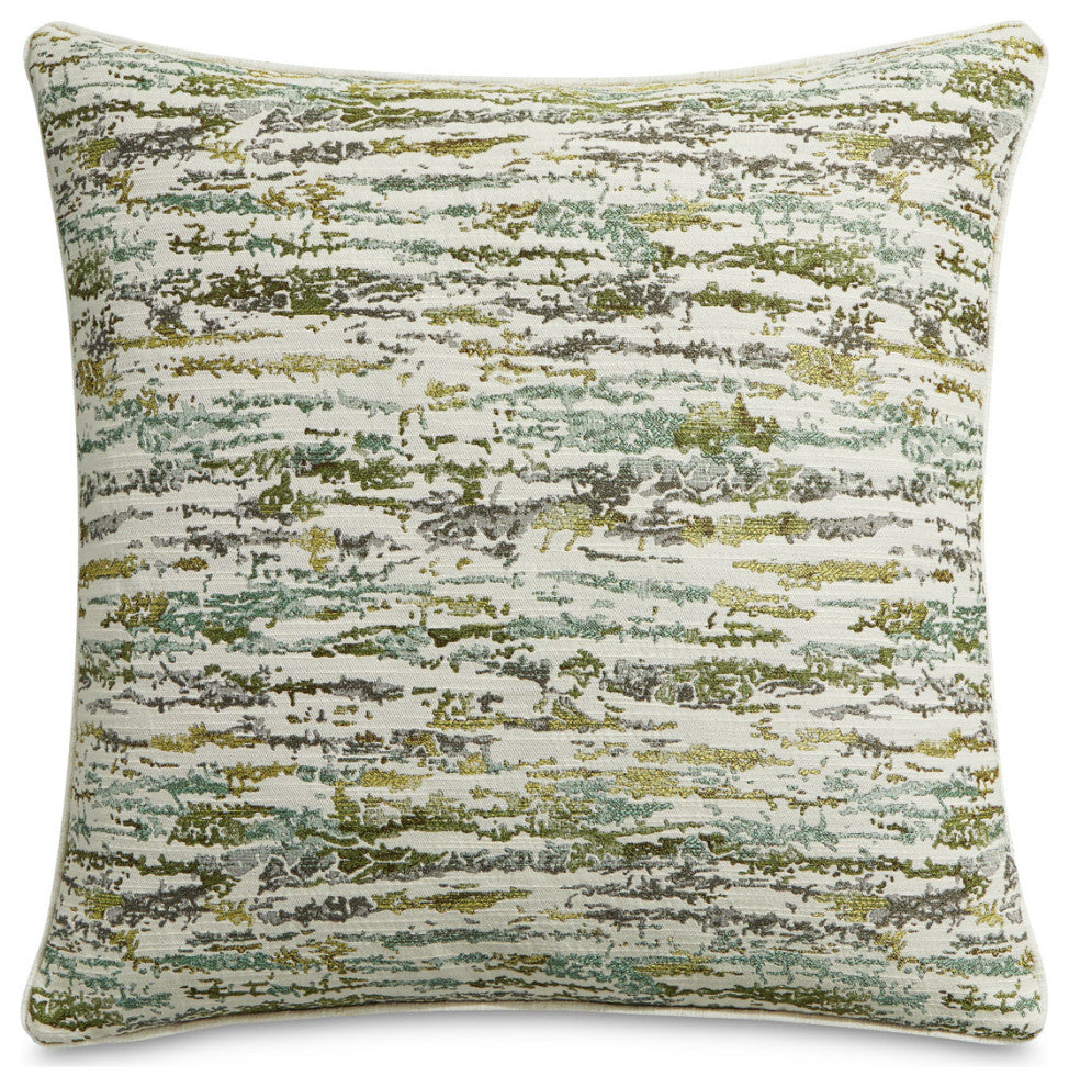 Eden Keller 20" Square Pillow, Set of 2, Seagrass Green