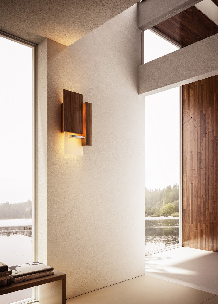 Vesper LED Wall Sconce, Oiled Walnut