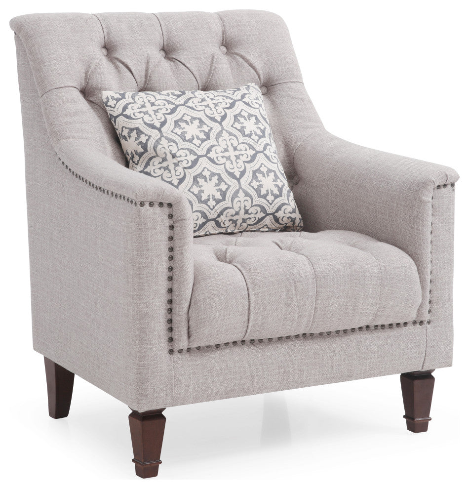Charleston Chair, Light Gray
