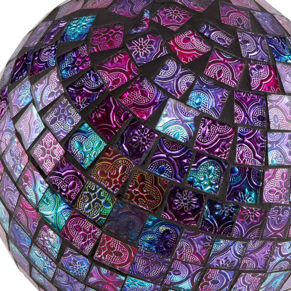 Gazing Globe, Shining Purple, 10"