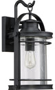 Quoizel BKR8410K One Light Outdoor Wall Lantern Booker Mystic Black