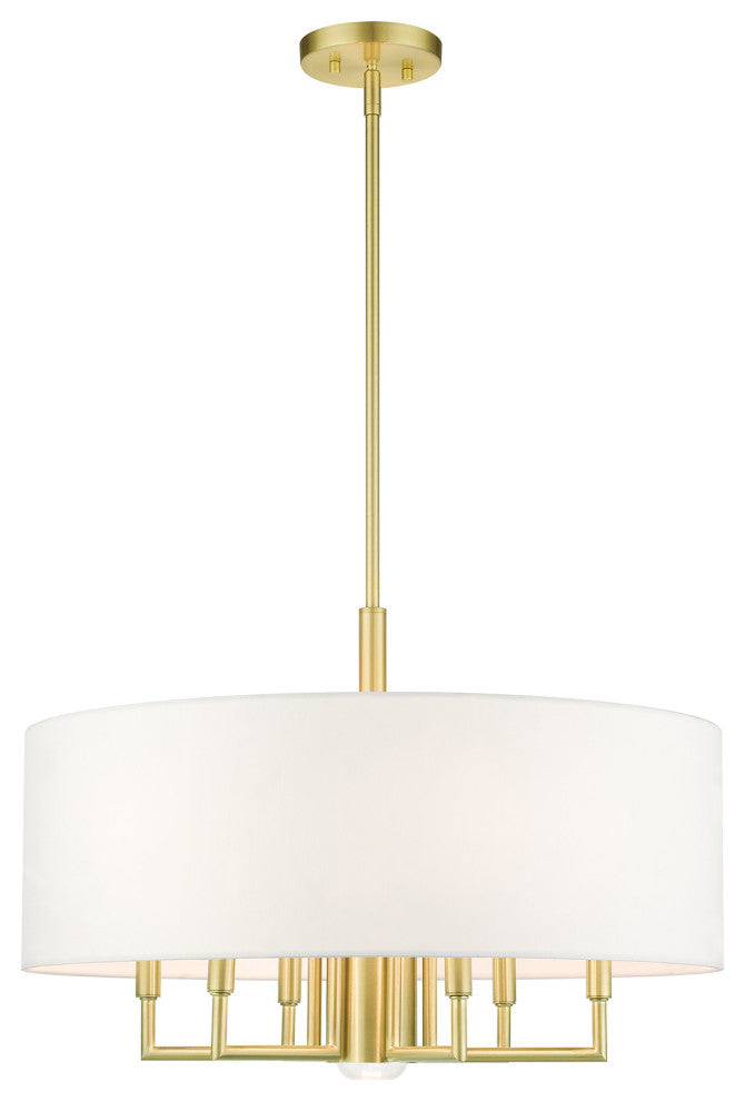 Satin Brass Timeless, Transitional, Pendant Chandelier