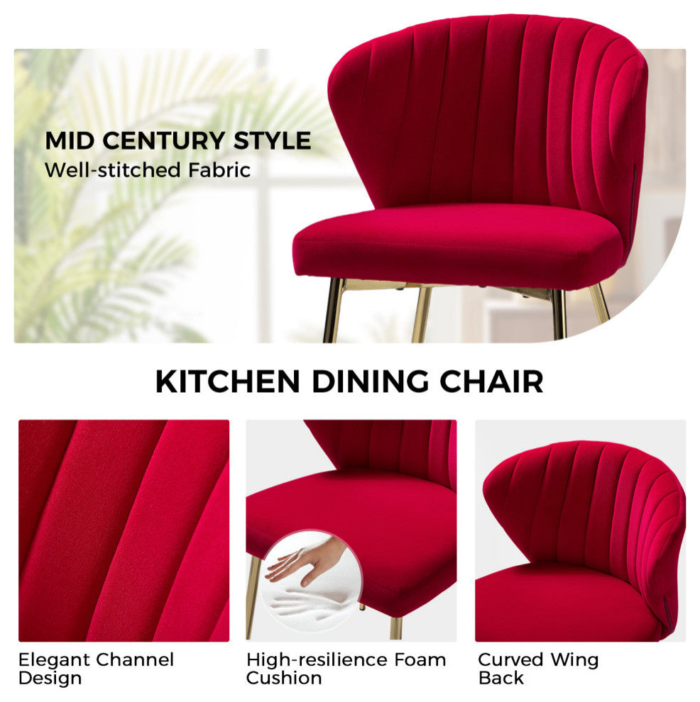 Milia Dining Chair, Red