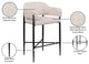 Dame Upholstered Bar and Counter Stool, Beige