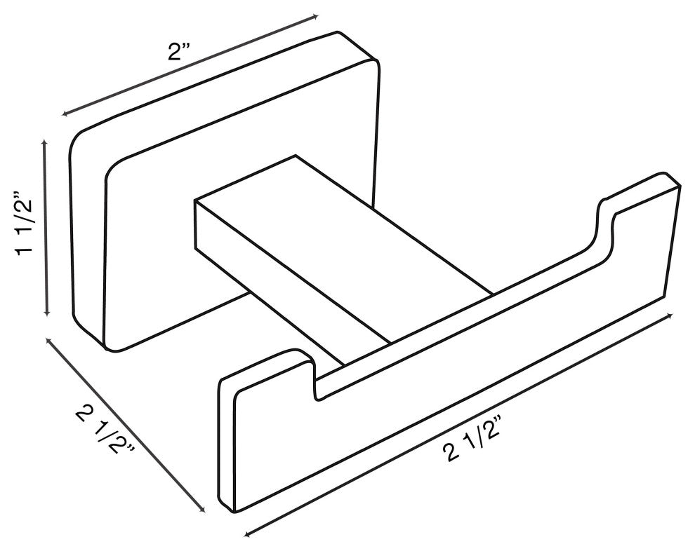 Chicago Series Polished Nickel Bathroom Robe Hook