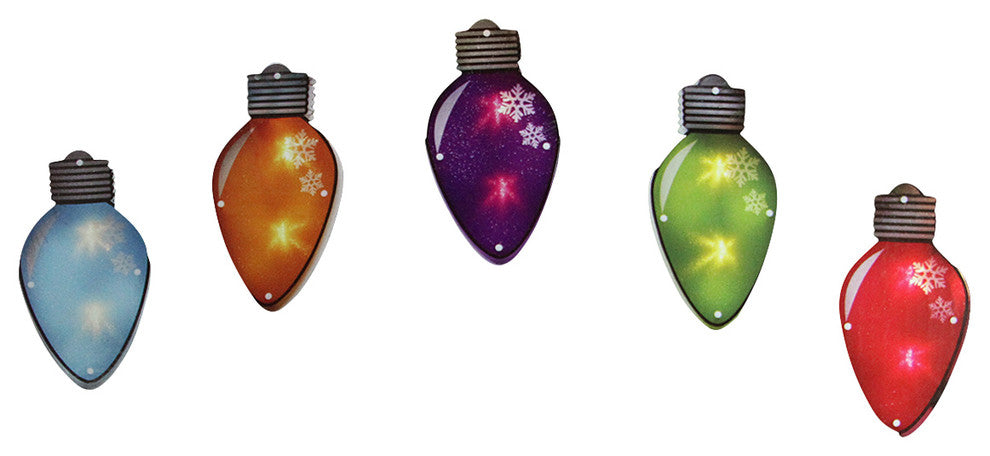 7.25' Multi-Color Shimmering C7 Bulb Christmas Light Garland