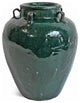 Consigned Antique Jade Green Ceramic Jar