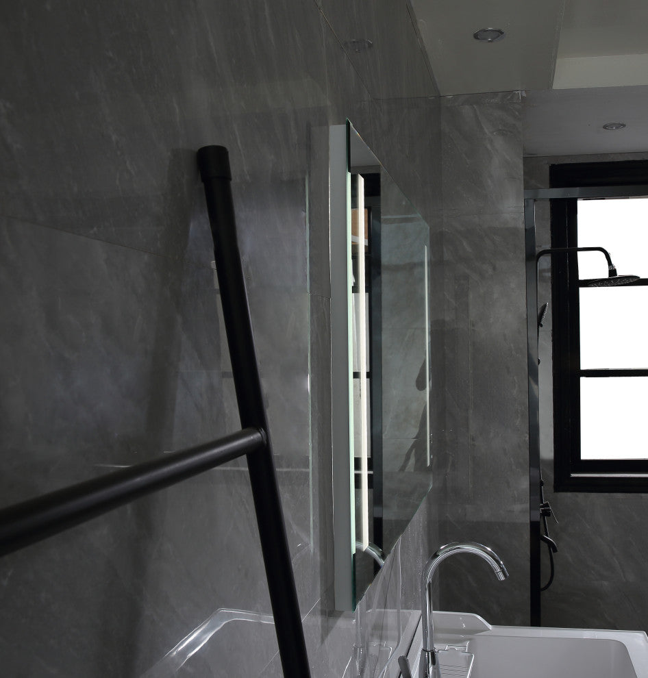 Vanity Art LED Lighted Bathroom Mirror With Rock Switch, 48"