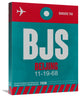 "BJS Beijing Luggage Tag 1" Fine Art Print