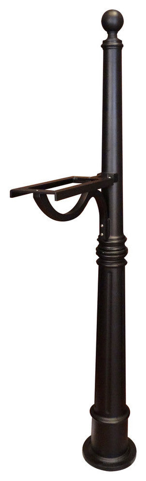 Ashland Decorative Mailbox Post, Mocha