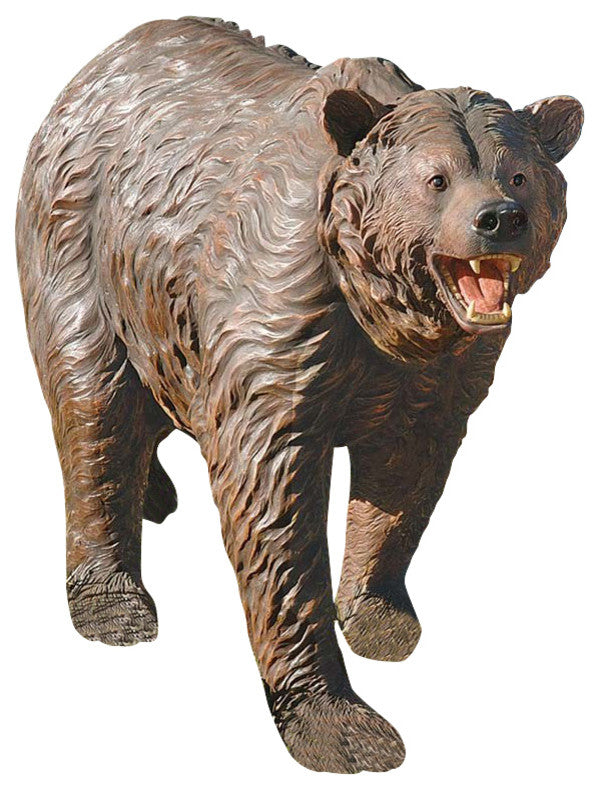 Grand Scale Brown Bear Statue