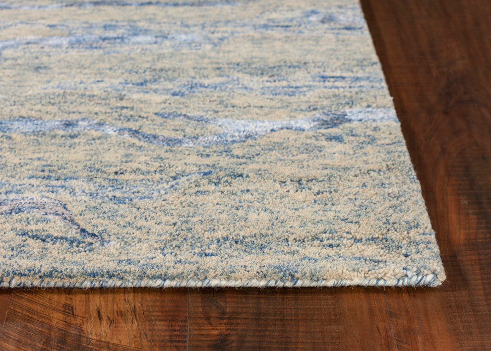 Serenity Ocean Blue Breeze Rug, 7'6"x9'6"