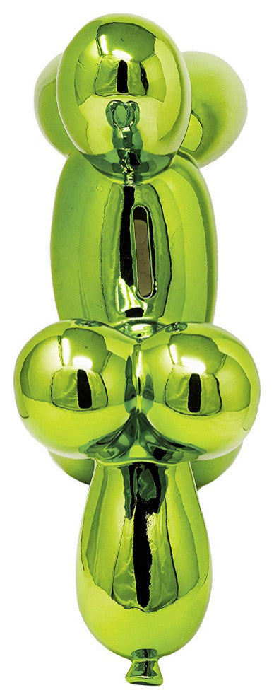 Interior Illusions Plus Ceramic Dog Piggy Bank - 12" tall, Green