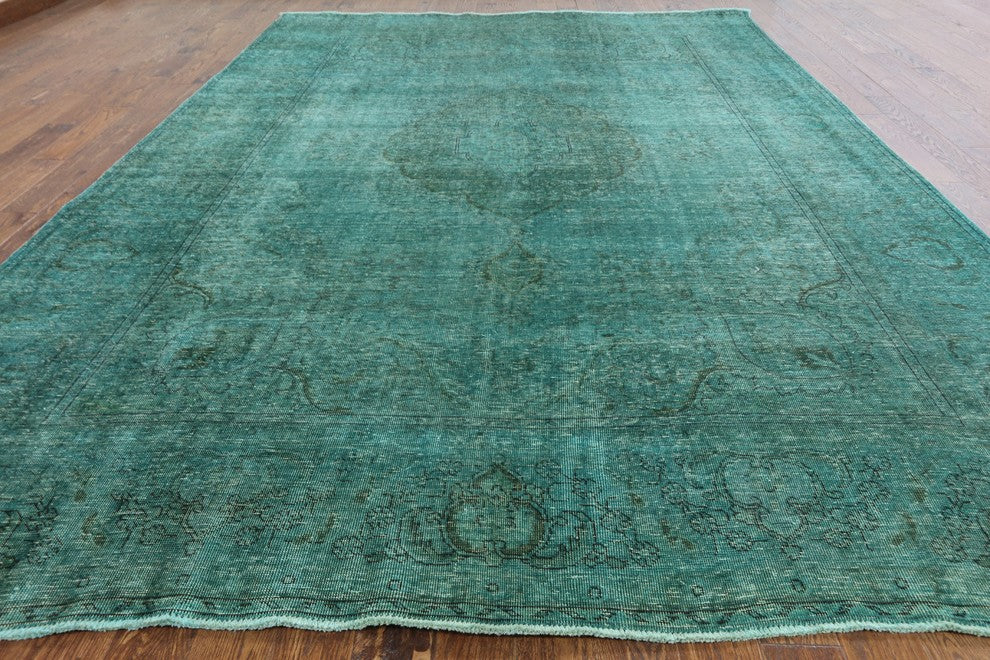 Oriental Overdyed Hand Knotted Area Rug 10'x12', W2071