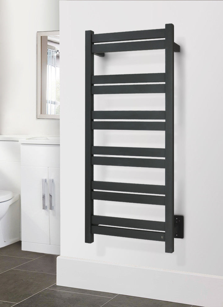 Grande Towel Warmer, Black, 12 Bars