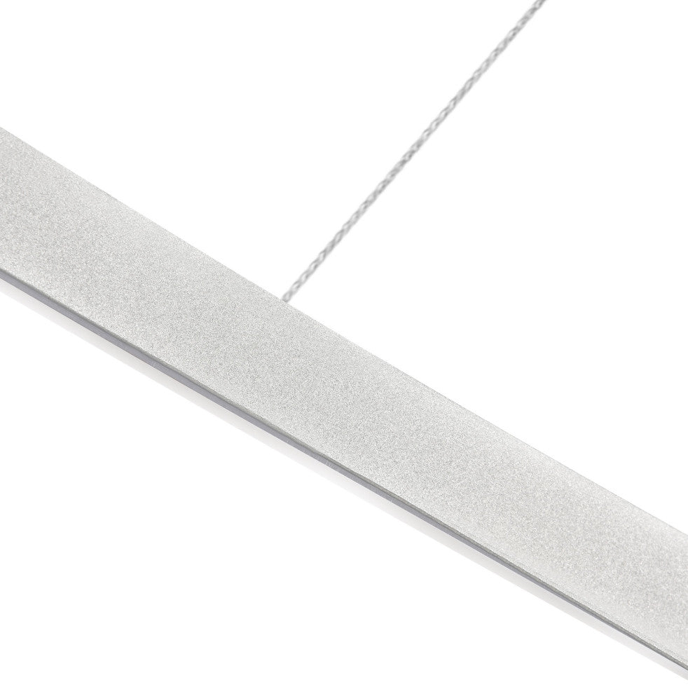 60" Tania ETL Certified Integrated LED Circular Adjustable Chandelier, Silver