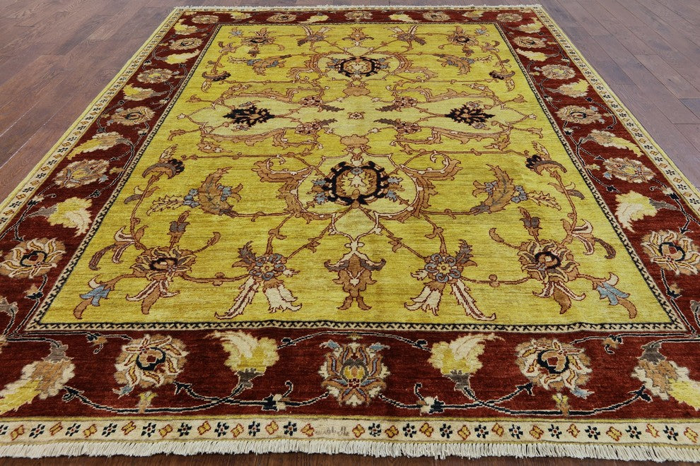 Peshawar Oriental Hand Knotted Area Rug 8'x10', P2607