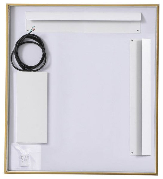 Modern Brass Led Mirror
