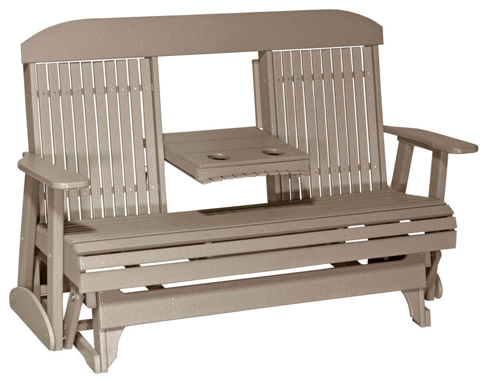 Poly Classic Glider, Weatherwood, 5 Foot, Standard