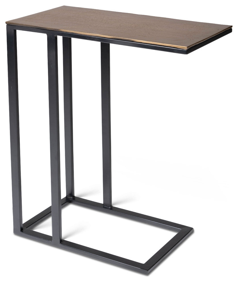 Elements Tanu C-Table End Table Antique Brass