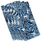 22"x22" Palm Leaves, Floral Print Napkin, Blue, Set of 4