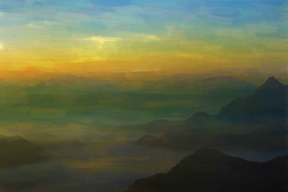 "Warm Landscape" Fine Art Canvas Print, 45"x30"