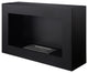 Black Freestanding Ventless Open Flame Ethanol Fireplace - Spectrum | Ignis
