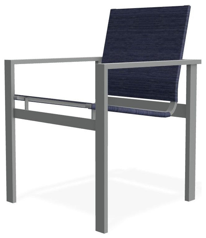 Tribeca Sling Outdoor Stackable Armchair, Collect Indigo/Graphite