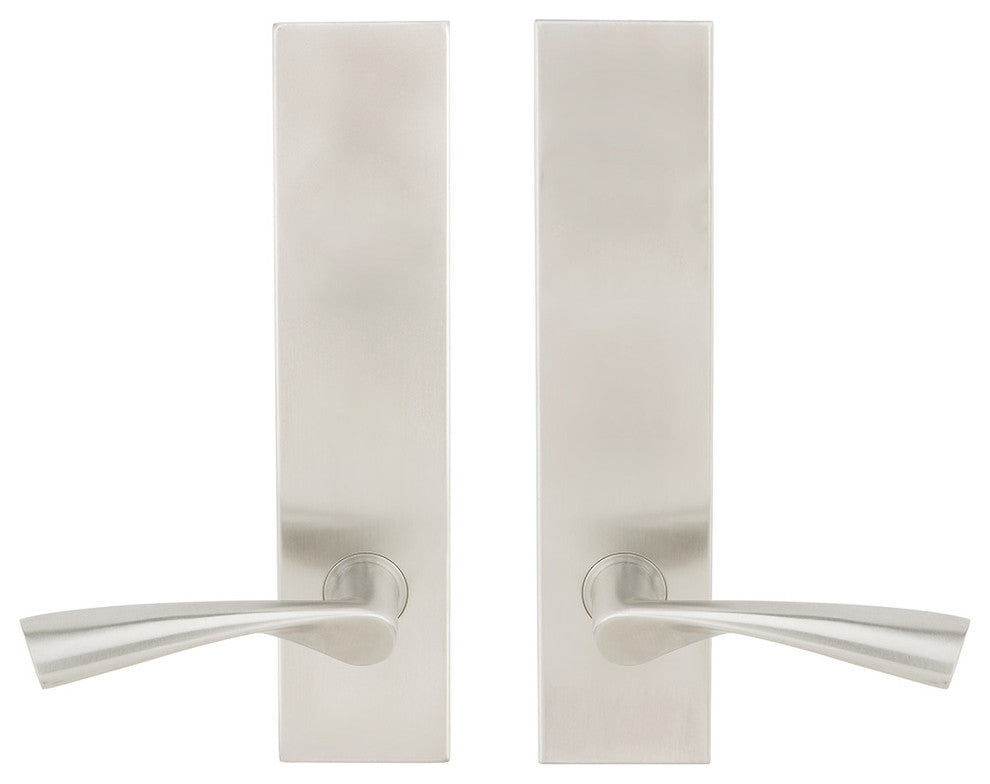 Breeze Lever, Tubular Passage, Satin Stainless Steel, 2-3/8" Backset