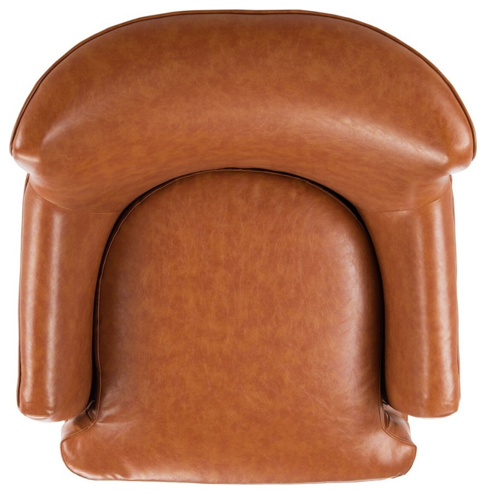 Safavieh Levin Accent Chair, Cognac