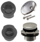 Tip Toe Sch. 40 ABS Plumber's Pack With 2-Hole Elbow, Polished Nickel