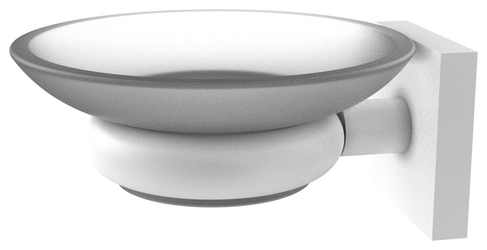 Montero Wall Mounted Soap Dish, Matte White