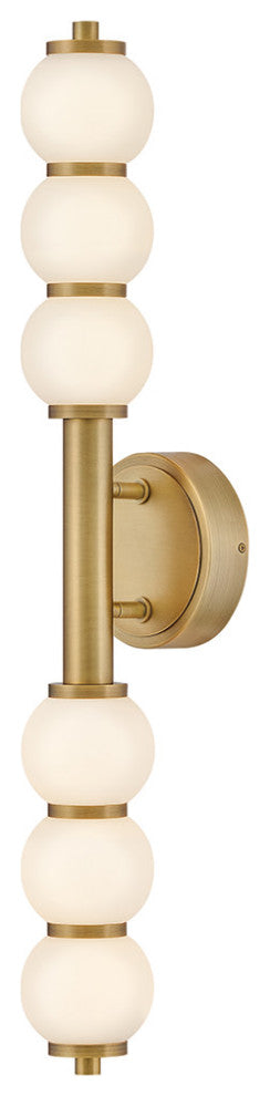 Hinkley Trigo Large Led Sconce, Lacquered Brass